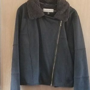 Black polyester jacket